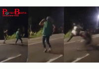 Asyik Rayakan Malam Tahun Baru , Seorang Pria Disambar Pemotor hingga Tewas