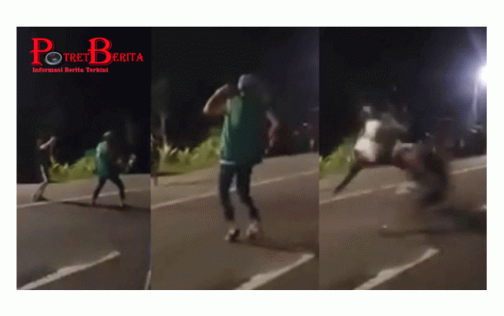 Asyik Rayakan Malam Tahun Baru , Seorang Pria Disambar Pemotor hingga Tewas