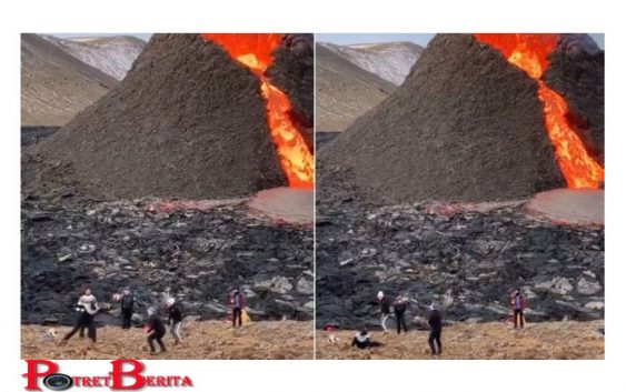 Ngeri-ngeri Sedap, Orang-orang Ini Bermain Voli di Dekat Gunung Meletus