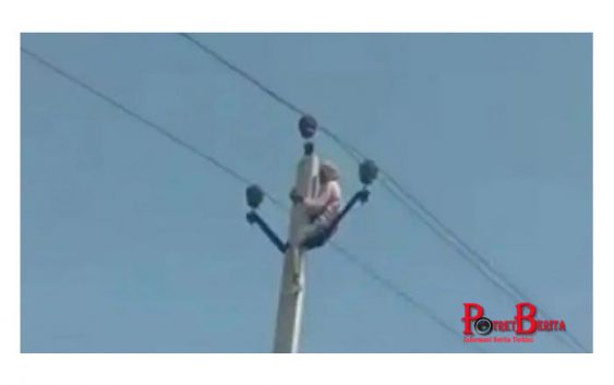 Ngambek Tak Diizinkan Nikah Lagi, Pria Nekat Panjat Tiang Listrik
