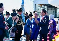 Hadiri KTT G7, Ratusan WNI Sambut Kedatangan Jokowi di Jerman