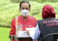 Jalani Booster Kedua, Jokowi Gunakan Vaksin Covid-19 Indovac